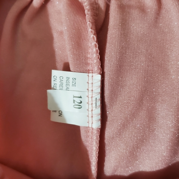 Pink velvet velour ruffle pants girls sz 5-6 New fall winter soft easy pull on - Picture 4 of 5